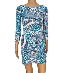 Lilly Pulitzer Sophie 3/4-Sleeve Shift Short Dress size XXS
